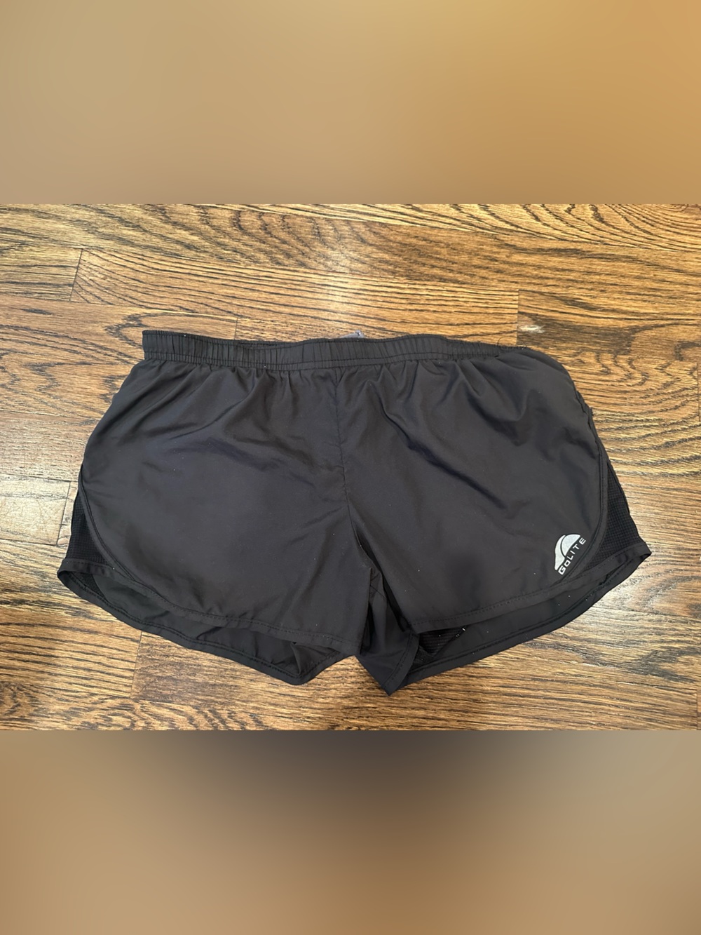 Women's Black Athletic Shorts with Built-In Liner